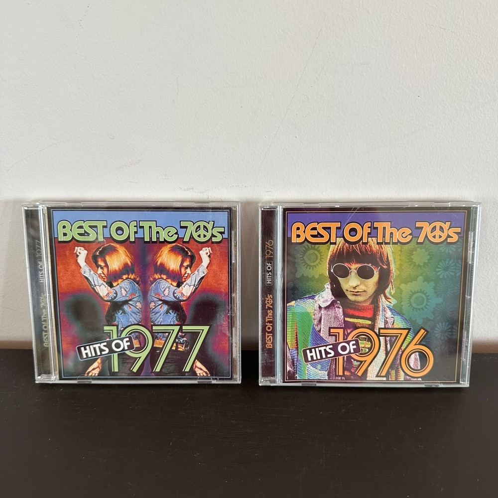 Best Of The 70s Hits Of 1976 1977 CD Bundle 2 Disc Compilation Retro Pop Rock